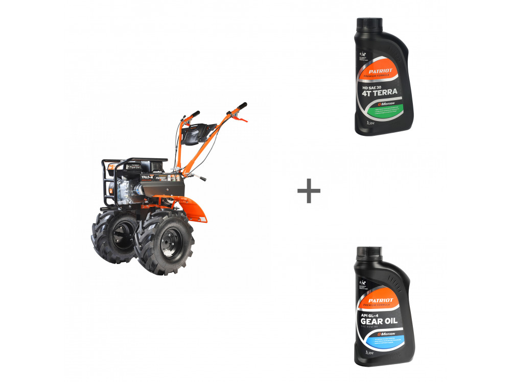 Мотоблок бензиновый Patriot УРАЛ M Extreme + масло G-Motion HD SAE 30 Terra + масло G-Motion Gear 80W-85 в подарок Мотоблок бензиновый Patriot УРАЛ M Extreme + масло G-Motion HD SAE 30 Terra + масло G-Motion Gear 80W-85 в подарок