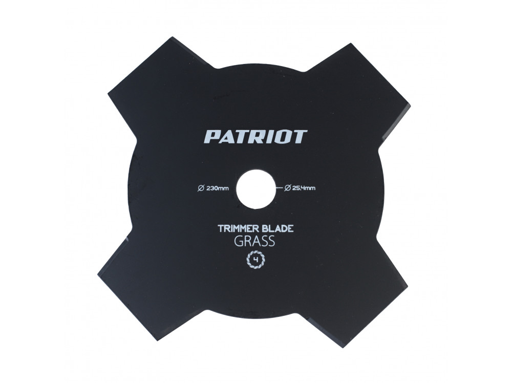 Нож для триммера (230х25.4 мм, 4 зубца) Patriot TBS-4