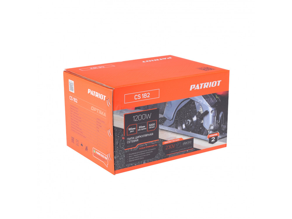 Пила циркулярная Patriot CS 182 Пила циркулярная Patriot CS 182
