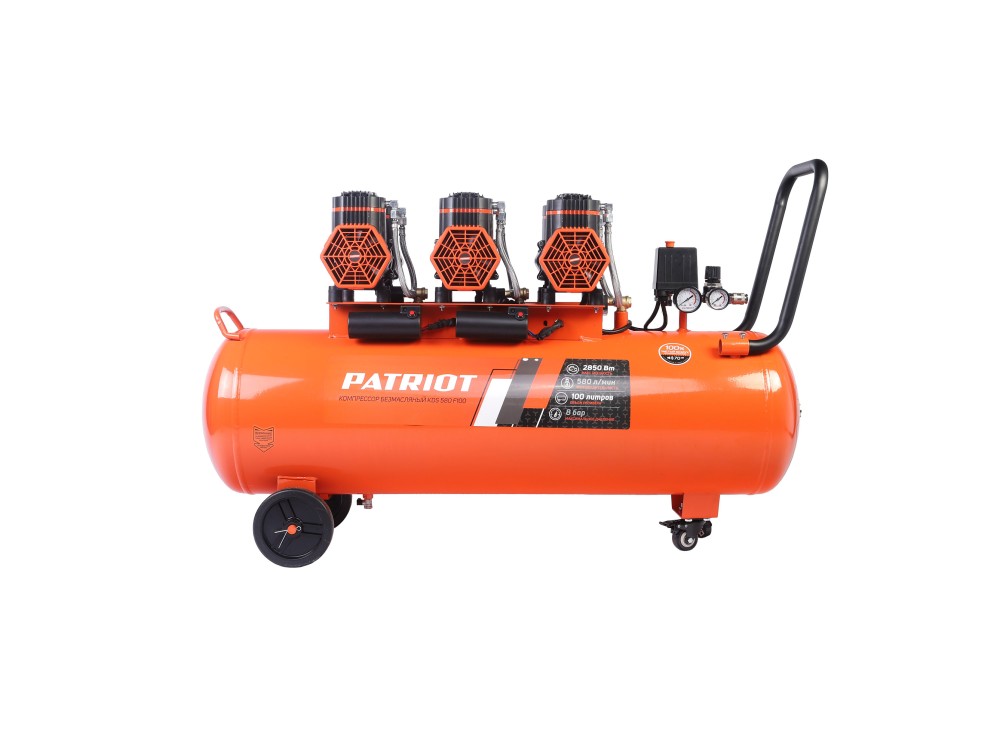 Компрессор поршневой безмасляный PATRIOT KDS 580 F100