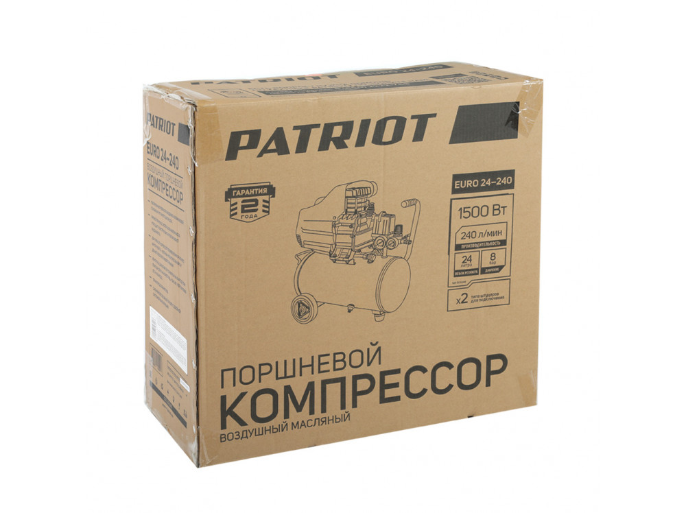 Компрессор поршневой масляный Patriot EURO 24-240