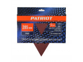 Треугольник шлифовальный на липучке (285мм, Р40, 12 отв) Patriot 