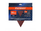 Треугольник шлифовальный на липучке (285мм, Р80, 12 отв) Patriot 