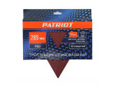 Треугольник шлифовальный на липучке (285мм, Р60, 12 отв) Patriot 
