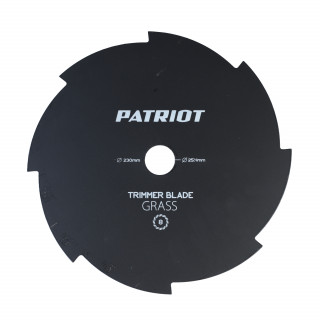 Нож для триммера (230х25.4 мм, 8 зубьев) Patriot TBS-8