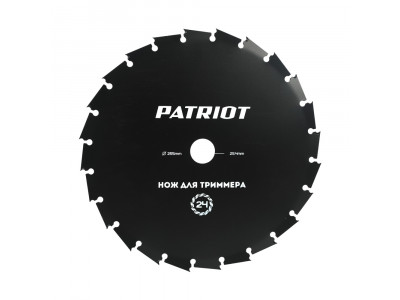 Нож для триммера (255х25.4 мм, 24 зубца) Patriot TBM-24