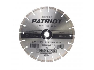 Диск алмазный сегментный (300х25 мм) Patriot 