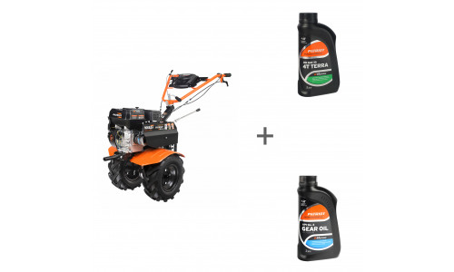 Мотоблок бензиновый Patriot Победа X-Drive + масло G-Motion HD SAE 30 Terra + масло G-Motion Gear 80W-85 в подарок