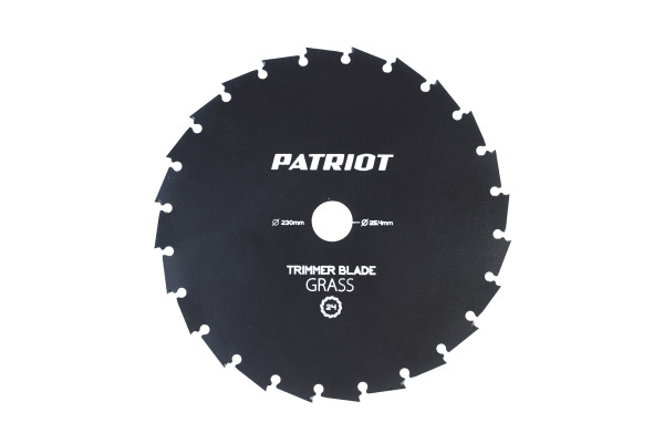 Нож для триммера (230х25.4 мм, 24 зубца) Patriot TBS-24