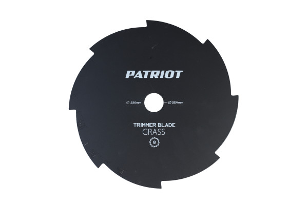 Нож для триммера (230х25.4 мм, 8 зубьев) Patriot TBS-8