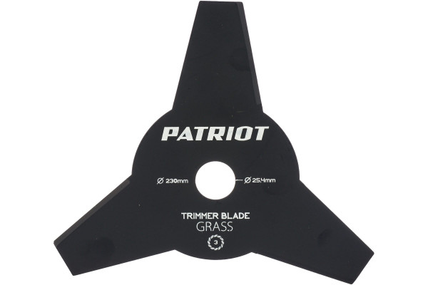 Нож для триммера (230х25.4 мм, 3 зубца) Patriot TBS-3P