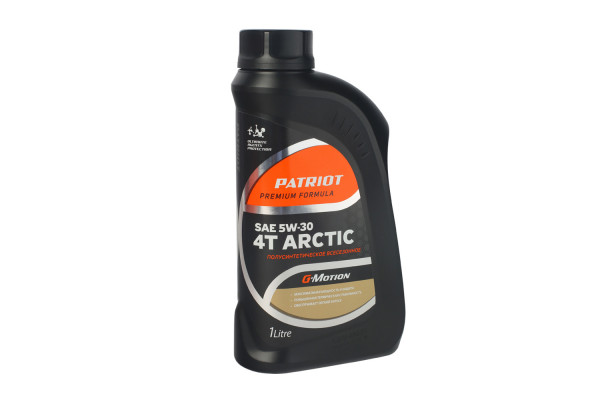 Масло 4-х тактное полусинтетическое Patriot G-Motion 5W30 Arctic